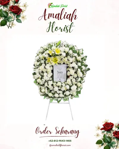 Krans Bunga Duka Cita di Kebowan